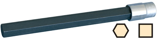 [DERG503-175-17NI] DOUILLE PRISE DE BRANCHEMENT TUBES PE HEXA-CARRE 17MM LONG 175MM