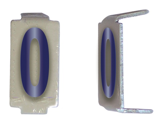 [MICCD060] LOT 25 CHIFFRE 6X11 ALU IVOIRE/BLEU PRE-PLIE 0 *