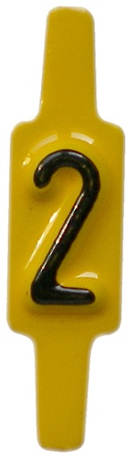 [PUI6JN-0] CARACTERE AMOVIBLE CHIFFRE -0- H 8MM  FOND JAUNE / RELIEF NOIR PAR 25 REGGDF/0