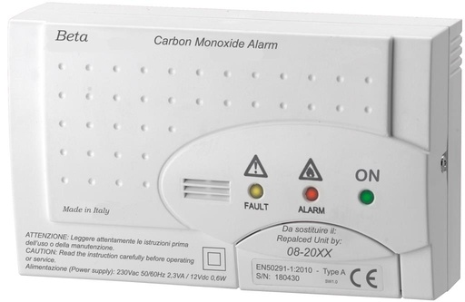 [TECSE320EC] CAPTEUR DE DETECTION CO MONOXYDE DE CARBONE 230V + BUZZER ET RELAI